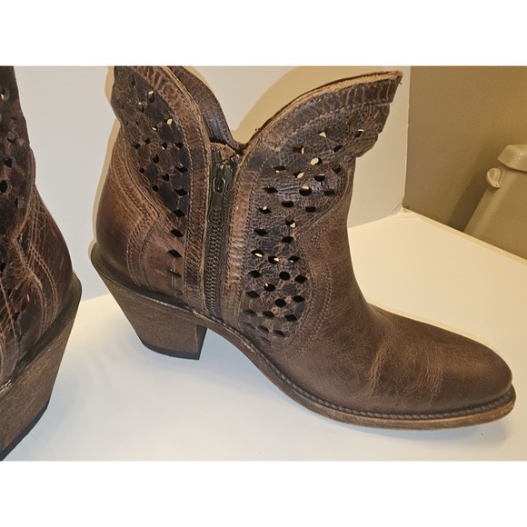 Shyanne Women's Brown Leather Western Style Boots 8.5 M - Picture 2 of 15